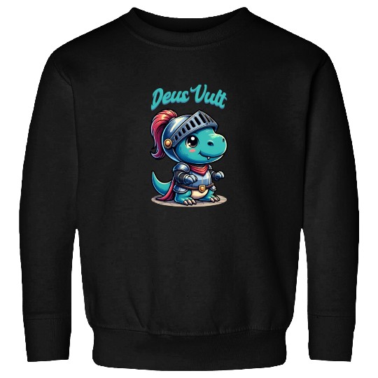 Deus Vult Historical Knight Dragon Sweatshirts