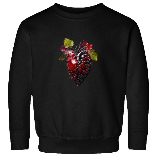 Default Human heart made with wine and red grape Sweatshirts