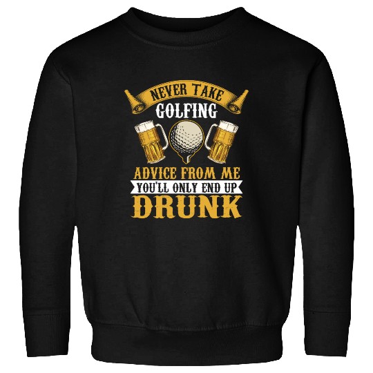 Funny golf beer golfing Sweatshirts