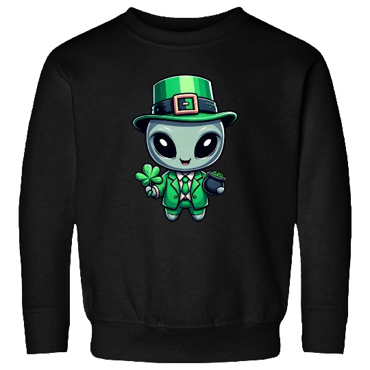 St. Patrick's Day Alien Extraterrestrial Sweatshirts