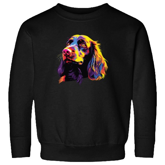 Watercolor Colorful Boykin Spaniel Sweatshirts