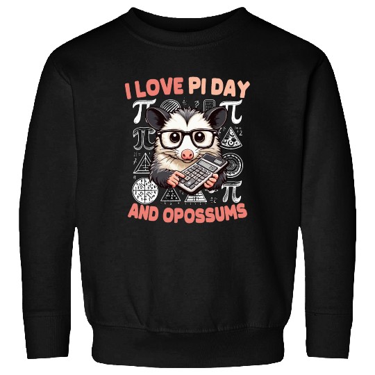 Pi Day Opossum Sweatshirts