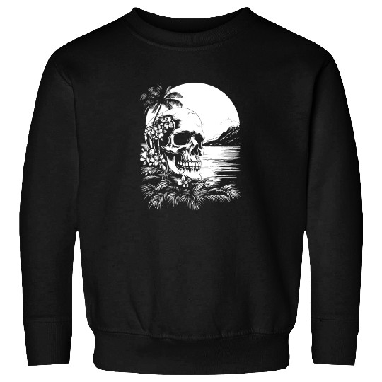 Surfing Surfer Skull Nature Sweatshirts