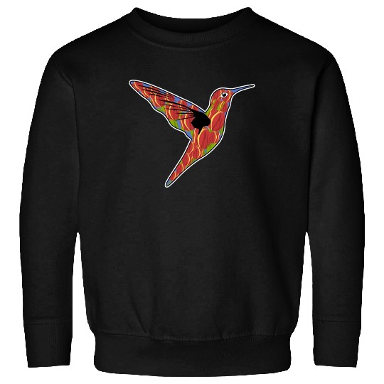 Humming-Bird Tulips Flowers Sweatshirts