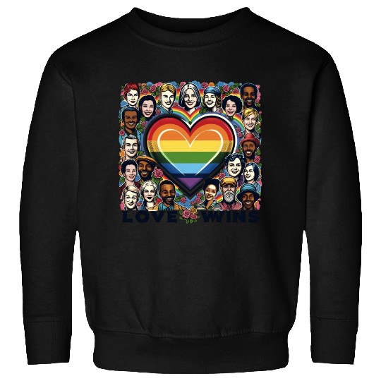 Love Wins LGBT Pride Month Celebration Design Sweatshirts