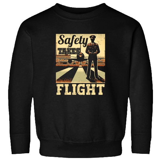 Airport Safety Officer Aviation Airport Jobs Sweatshirts