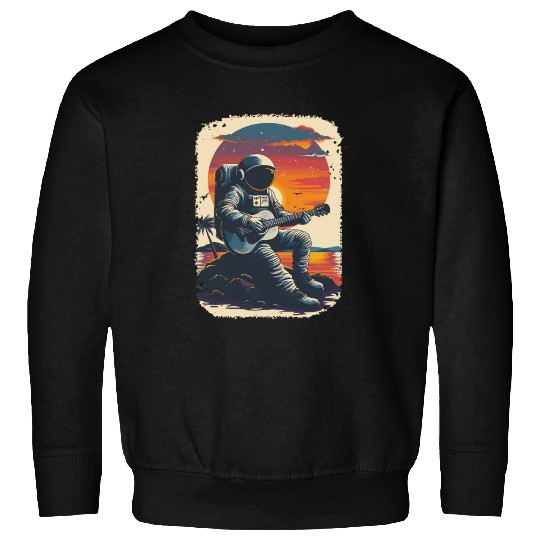 Astronaut Guitar Player Space Music Lover Sweatshirts