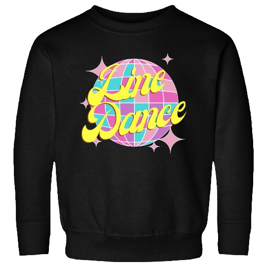 Line dance disco ball in fun neon party colors Sweatshirts