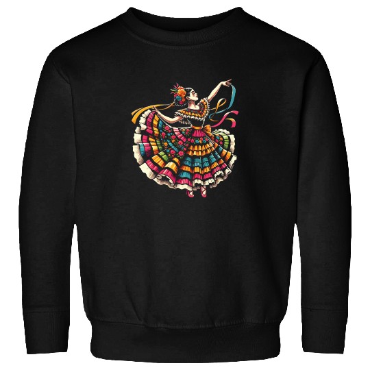 Ballet Folklorico Dancer Mexico Mexican Dance Sweatshirts