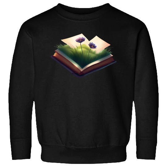Book and Flower Sweatshirts