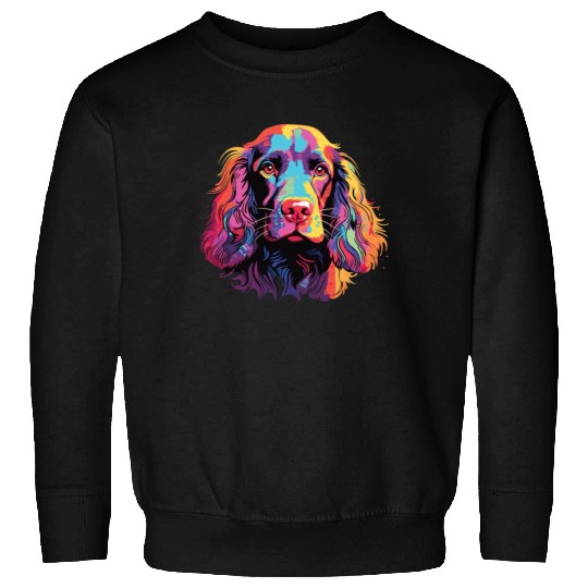 Watercolor Colorful Boykin Spaniel Sweatshirts
