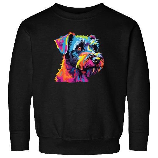Watercolor Colorful Tschechischer Terrier Sweatshirts