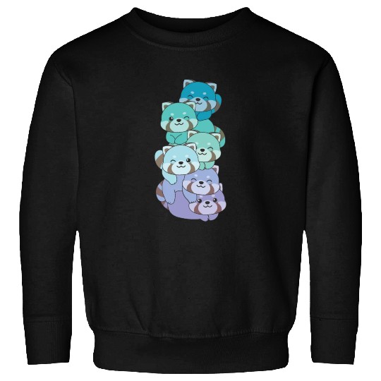 Neptunic Flag Pride Lgbtq Cute RedPanda Pile Sweatshirts
