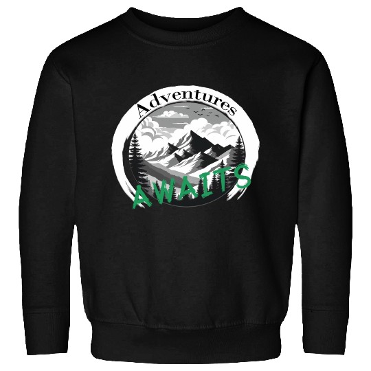Adventures Awaits, Nature retreat Sweatshirts