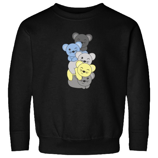 Periboy Flag Pride Lgbtq Cute Mouse Stack Sweatshirts