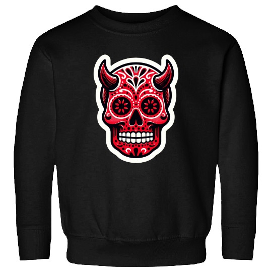Adventurous Spirit: Daredevil Sugar Skull Sweatshirts