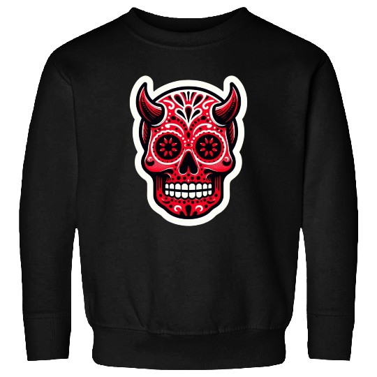 Adventurous Spirit: Daredevil Sugar Skull Sweatshirts