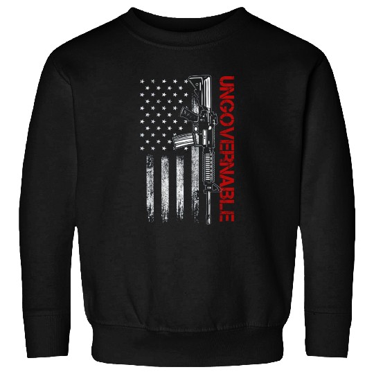Ungovernable Become Ungovernable American USA FLag Sweatshirts