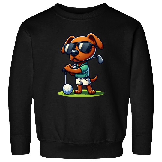 Rhodesian Ridgeback Golfer Golf Course Dog Owner Sweatshirts