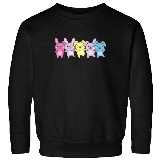 Aporagender Flag Pride Lgbtq Bunny Sweatshirts