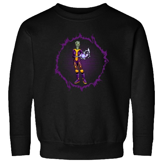 Reptilian Alien With Energy Ball Sweatshirts