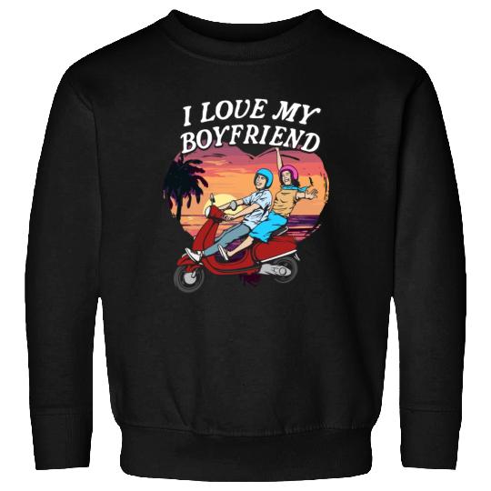 I Love My Boyfriend Funny Valentines Day Humor Sweatshirts