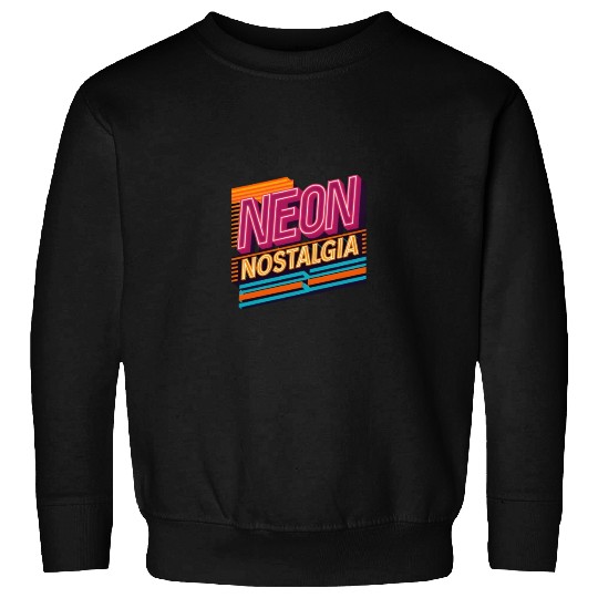 Neon Nostalgia: Pay homage to the retro neon aesth Sweatshirts