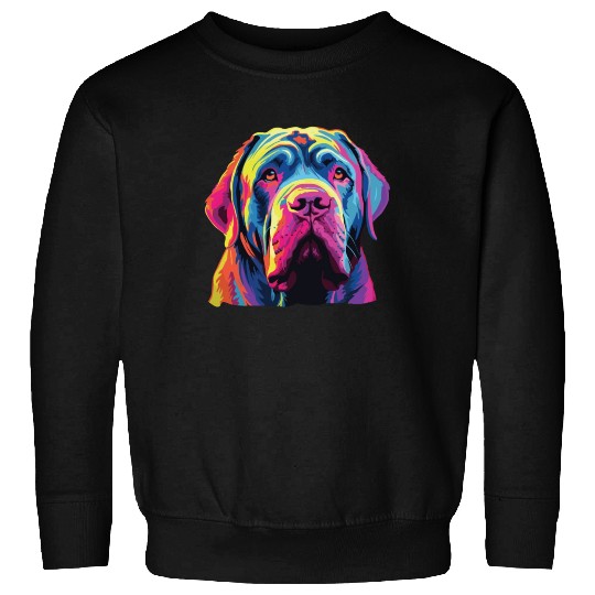 Watercolor Colorful Neapolitan Mastiff Sweatshirts