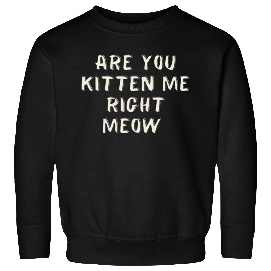 Are you kitten me right meow, Cat design Sweatshirts
