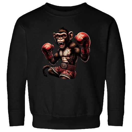 Muay Thai Monkey - Martial Arts Sweatshirts