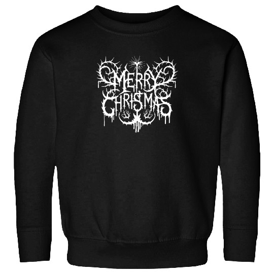 Merry Christmas | Deathcore Festive Holiday Metal Sweatshirts