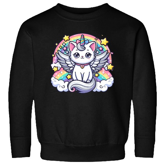 Celestial Charm Unicorn Cat Sweatshirts