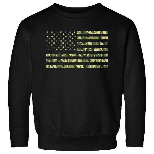 Camo American Flag USA Camouflage Men Boys Women Sweatshirts