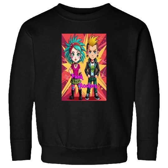 Rebel Riffs: Punk Rockers Unite Sweatshirts