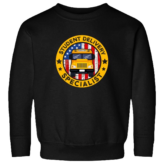 School Bus Driver American Flag School Bus Driver Sweatshirts