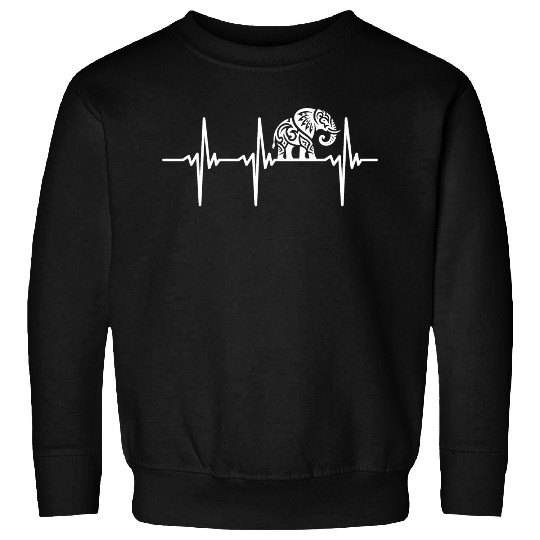 Heartbeat For Tribal Elephant Tattoo Sweatshirts