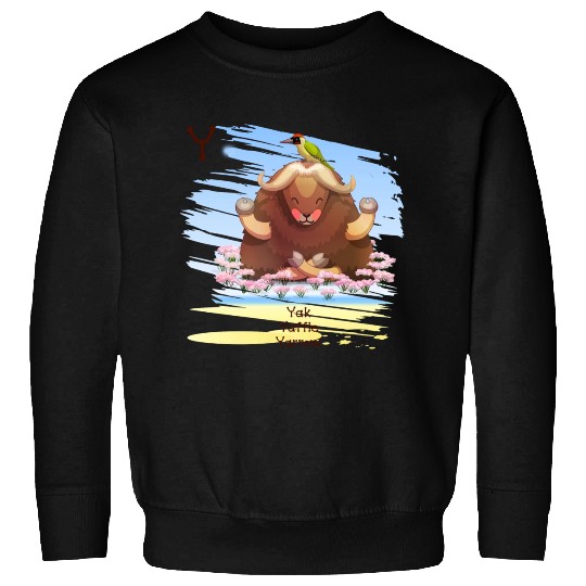 Unique Creative Cute Y Alphabet Yak Yaffle Yarrow Sweatshirts