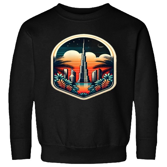 Dubai City United Arab Emirates Vintage Travel Sweatshirts