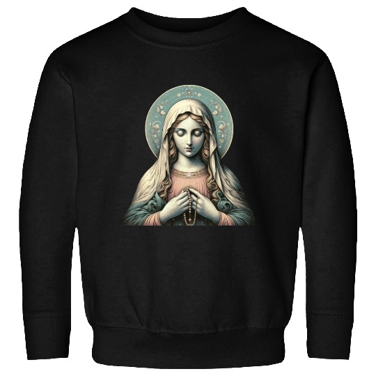 Serene Madonna ic Image Sweatshirts