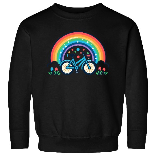 Bicycle and rainbow Sweatshirts