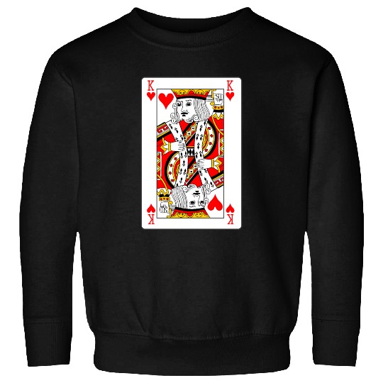 King of Hearts Playing Card Sweatshirts