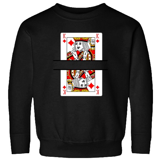 Playing card king of diamonds with banner space Sweatshirts