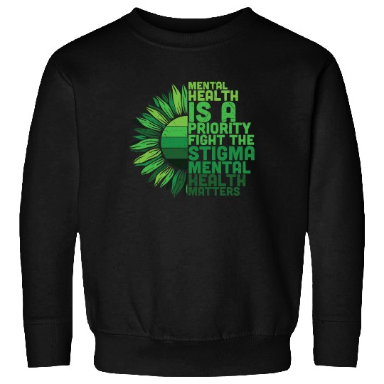 Mental Health Sunflower Sweatshirts