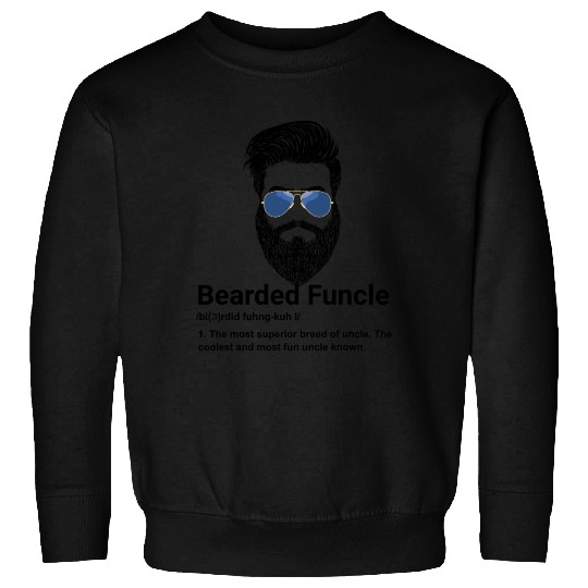 Mens Bearded Funcle Funny Uncle Definition Sweatshirts