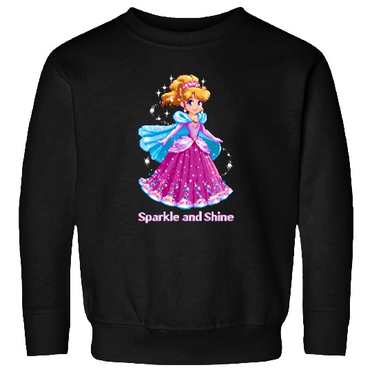 Pixel Art Anime Princess Sweatshirts