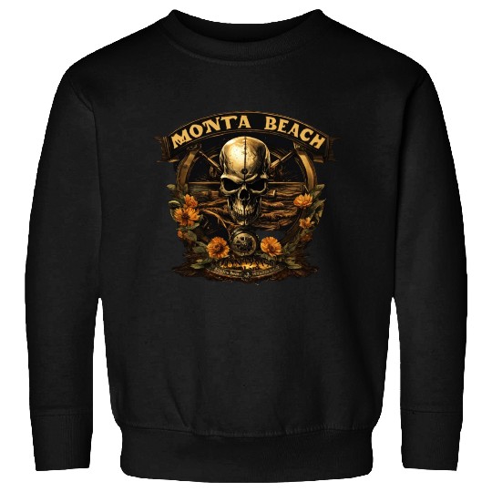 Monta Beach Bikers Skull Sweatshirts