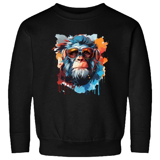 Monkey Head In Cool Sweatshirts