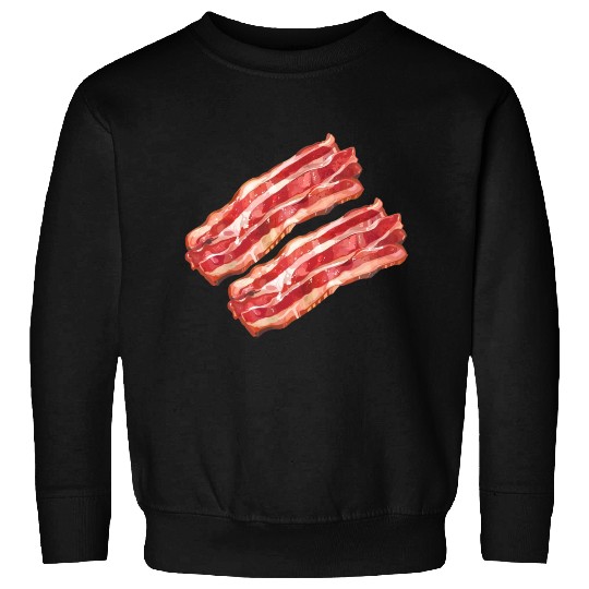 Illustrated Bacon Strips Sweatshirts