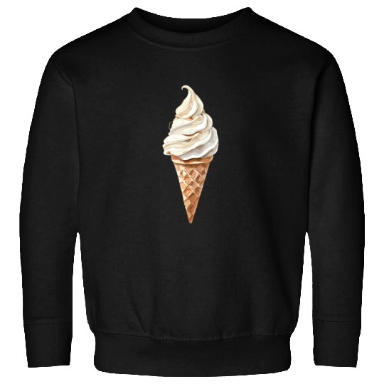Swirled Vanilla Ice Cream Cone Delight Sweatshirts