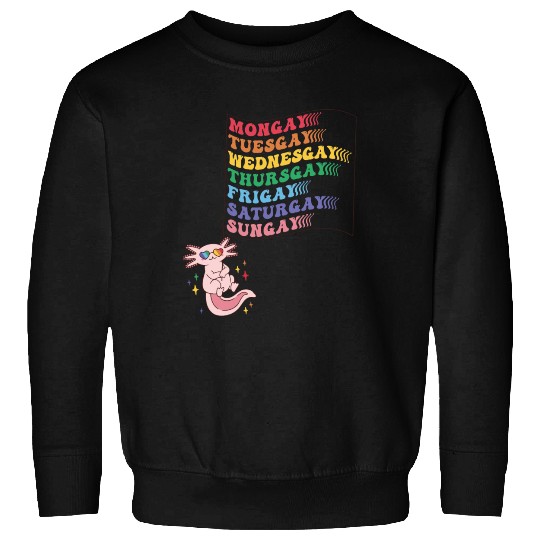 Cute Pride LGBTQ Axolotl - Dare to be Yourself Sweatshirts